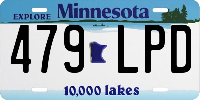 MN license plate 479LPD