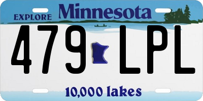 MN license plate 479LPL