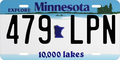 MN license plate 479LPN
