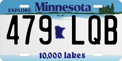 MN license plate 479LQB