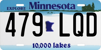 MN license plate 479LQD