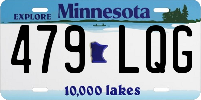 MN license plate 479LQG