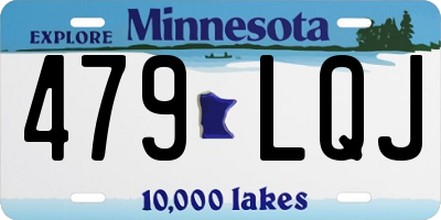 MN license plate 479LQJ