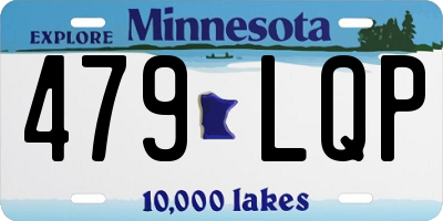 MN license plate 479LQP