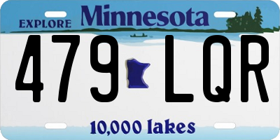 MN license plate 479LQR