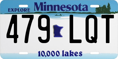 MN license plate 479LQT