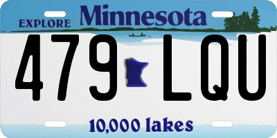 MN license plate 479LQU