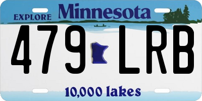 MN license plate 479LRB