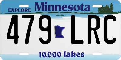 MN license plate 479LRC