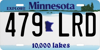 MN license plate 479LRD
