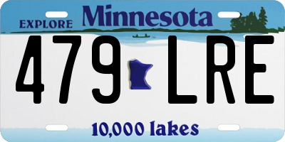 MN license plate 479LRE