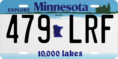 MN license plate 479LRF