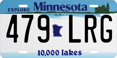 MN license plate 479LRG