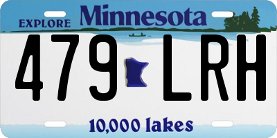 MN license plate 479LRH