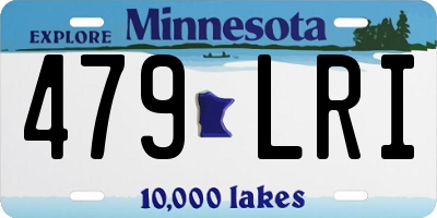 MN license plate 479LRI