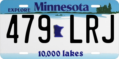 MN license plate 479LRJ