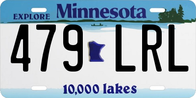 MN license plate 479LRL