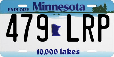MN license plate 479LRP