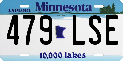 MN license plate 479LSE