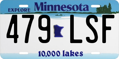 MN license plate 479LSF