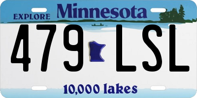 MN license plate 479LSL