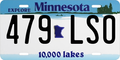 MN license plate 479LSO