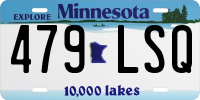 MN license plate 479LSQ