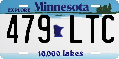 MN license plate 479LTC