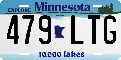 MN license plate 479LTG