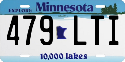 MN license plate 479LTI