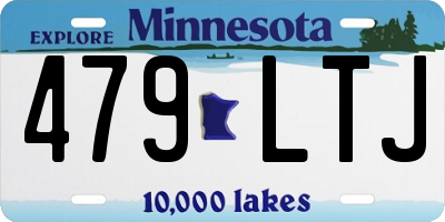 MN license plate 479LTJ
