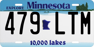 MN license plate 479LTM