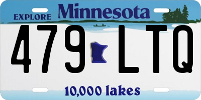 MN license plate 479LTQ
