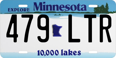 MN license plate 479LTR