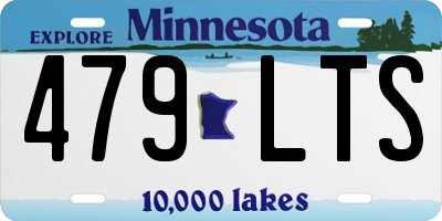 MN license plate 479LTS
