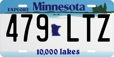 MN license plate 479LTZ