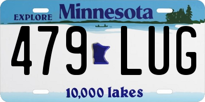 MN license plate 479LUG