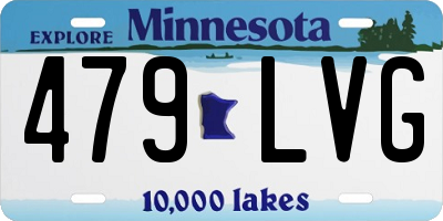 MN license plate 479LVG