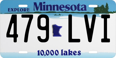 MN license plate 479LVI