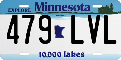 MN license plate 479LVL