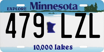 MN license plate 479LZL