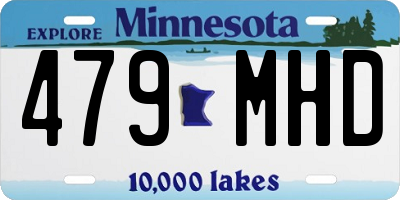 MN license plate 479MHD