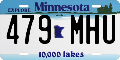 MN license plate 479MHU