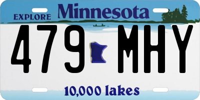 MN license plate 479MHY