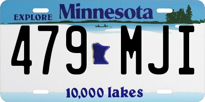MN license plate 479MJI