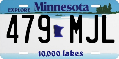 MN license plate 479MJL
