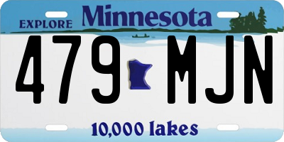 MN license plate 479MJN