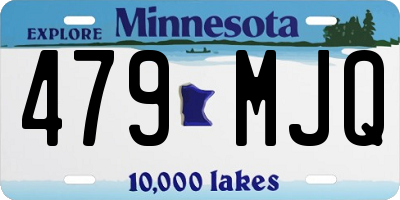 MN license plate 479MJQ