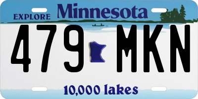 MN license plate 479MKN