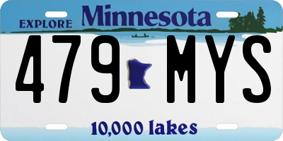 MN license plate 479MYS
